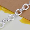 Chaîne beau cadeau de Saint Valentin bijoux plaqué argent Bracelet coeur charmant mignon cadeau pour femme chaîne de mariage belle fille 24325