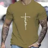 T-shirts graphiques croisés pour hommes Tops à manches courtes Vêtements d'été surdimensionnés Casual Boys T-shirts Street Chemises masculines Tees 2024 t94O #