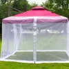 Auvents 2x2 / 3x3m Pare-soleil Bâche de pluie Tente de jardin Couverture supérieure sans cadre Léger Résistant à l'usure Gazebo Chapiteau Remplacement