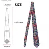 Nacke slipsar nacke kinesiska traditionella drake slips män kvinnor mager polyester 8 cm smala drakar med blommor halsband för dagliga slitgravator y240325