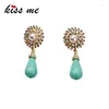Dangle Earrings Kissme Trendy Statement Jewelry Gorgeous Resin Stone Drop For Women Factory Wholesale