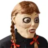 Masks Halloween Ghost Doll Head Cosplay Props, Home Props, Scary Ghost Doll, Annabel Mask, Carnival Party Accessories