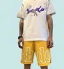 Designer Mens Shorts Kort Summer Loose Thin Fashion Kne Length Releasted Overdimensionerade kläder8073500