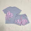 Herr Syna World Tshirts Set tee tryckt designer t-shirt korta y2k tees Syna värld grafisk tshirt och shorts hiphop xs-xl b8