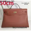 Totes Handbag Keliys 50cm Cow Togo Leather Top Quality Handmade 40cm Bag Version Version för logotyp N3CAT313