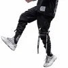 Zwart Leisure Hip-Hop Mannen Broek Streetwear Cott Jogging Broek Mannelijke 2020 Lente Hoge Kwaliteit Joggingbroek Mannen Lg broek P24X #