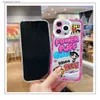 携帯電話のケース漫画パワーパフ女子電話ケースiPhone 15 14 13 12 Mini 11 Pro Max Xr XS SE 7 8 Plus Soft Transparent Cover Girl Gifty240325