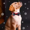 40pcs Noel Pet Malzemeleri Sürgülü Köpek Çat Tea yaka aksesuarları Bows Küçük Kedi Bowties 240314