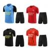 23 24 Arsen Alfc Short Sleeve Adult Tracksuit Kit Soccer Jerseys SurveyTement 23/24 Sane Football Man Sleeveless Vest Training Suit Set