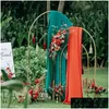 Décoration de fête en fer forgé Sn Arch Pipe N-forme de fleurs Stands en métal Props Toile de fond Décorations artificielles Drop Livraison Home Garde Ot8Uj