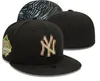 Unisexe Gros Yankees Snapbacks Sox Baseball Designer Luxe Casquettes Ajustées Lettre Taille Chapeaux New Era Caps Bucket Hat mlbs casquettes Flat Peak Hommes Femmes Plein Fermé 7-8 b11