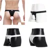 Sous-vêtements Hommes Y Ouvert Entrejambe Mince Slip Coton Taille Moyenne Taille Sans Crotchless Sous-Vêtements Élastique Bikini Poche Gay Vêtements Drop Deliv Otftb