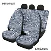 Capas de assento de carro Ers Fit Polinésio Totem Padrão 3D Design Fl 4 unidades / conjunto Frente Traseira Er Antiderrapante Interior Drop Delivery Mobiles Motorcyc A Ots5R