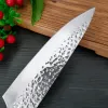 Knivar rostfritt stål smidd kockkniv boning slaktkött klavare frukt fisk som skär bbq verktyg japanska sashimi santoku kniv