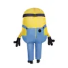 Disguise Bob Iatable Minion Costume for Kids, Official Minions Halloween Costume, Blow Up Jumpsuit with Fan, Child Size (up to 7-8)