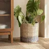 Planters Pots Natural Sea Grass Pots For Plants Large Woven Stand For Flowers Japanese Simple Flower Pots Versatile Scene Home Garden 240325