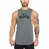 Mens Bodybuilding Débardeur Gym Fitn Sleevel T-shirt Homme Cott Marque Vêtements Fi Singlets Gilet de course Undershirt m7WX #