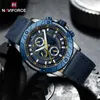 Orologi da polso NAVIFORCE Orologio da uomo sportivo in pelle con cronometraggio originale di marca originale di alta qualità multifunzionale Reloj HombreC24325