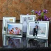 Frame European Light Luxury Glass Picture Frame Crystal Color Wedding Studio Family Photo Frame Table Decoration