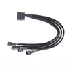 2024 NIEUWE 27 cm 4pin IDE Molex naar 4-Poort 3Pin/4Pin Voeding Plug Koeler Koelventilator Adapter Power Kabel Splitter voor PC Computer Case