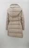 Vestes pour femmes manteau cachemire col de vison veste longue femme vêtements garder au chaud hiver tissu LP à capuche vers le bas de haute qualité