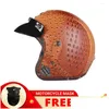 Motorradhelme Retro Cafe Racer Open Face Motorrad Reithelm Leicht Casco Moto De Capacetes Dot Helm Drop Lieferung Autom Otjuw