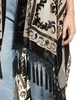 Sarongs Mjsereca Bohemian Fashion Womens Burn Long Kimono Strickjacke mit Fringe Beach Cover Luxusurlaub Casual Cardigan 24325