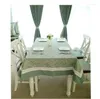 Table Cloth Polyester/Cotton TableCloth Leaves Plaid Jointed Green Blanket Cover Runner Home Textile Decoration Antependium