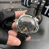 Quality Panerass High 2024デザイナーLuxury for Mensメカニカルリストウォッチ44mm直径本物の革ストラップ完全自動メンズトップD1le