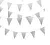 Decoración de fiesta Moda GoldBlack Glitter Papel Bunting Gorgeous Wedding Home Garland Ducha nupcial Po Prop