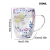 Mugs Double Walled Glass Cup Aesthetic Clear Insulated Coffee Mug High Borosilicate Beer Juice Water 300ml