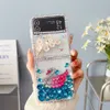 Cas d'iPhone à paillettes pour iPhone 15 14 Pro Max 15pro 14pro 13 12 11 Designer Bling Sparkling Rhinestone Diamond Bijoual Swans Flowers Boîte