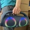 Videocassetta Navigazione per auto Altoparlanti di potenza Stereo TWS Altoparlante Boombox colorato RGB Subwoofer wireless portatile da 100 W 360 impermeabile Su Iupe