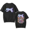 Musik Ghost Band Print T-Shirts Männer Frauen Vintage Hip Hop Fi Cott T-shirt Streetwear Harajuku Unisex Tees Tops Kleidung T5dF #