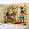 Grafstenen Oude Egyptische Piramide Muurschildering Woondecoratie Tapijt Psychedelische Scène Boheemse Decoratieve Tapijt Laken Muur Opknoping