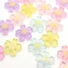 Decoratieve Beeldjes 26MM Diverse Kleur Plat Hars Bloem Cabochons Kawaii Oosterse Kers Voor Ambachtelijke Sieraden Makin