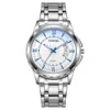 Nowa marka Waterproof Męski zegarek kalendarzowy z Blue Light Steel Band