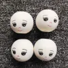 Crafts 30mm 2050pc Natural Wood Smile Face Bead Round Spacer Wooden Smilingly Pearl DIY Decorate Balls For Jewelry Handmade Accessory