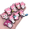 Anime charms wholesale childhood memories melody kuromi cats friends funny gift cartoon charms shoe accessories pvc decoration buckle soft rubber clog