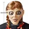 Masks Halloween Ghost Doll Head Cosplay Props, Home Props, Scary Ghost Doll, Annabel Mask, Carnival Party Accessories