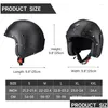 Caschi moto Casco aperto per Adt Casco Moto Protezione di sicurezza per bambini Para Motocicleta Certificado Donna Uomo Quattro stagioni Dro Otb59