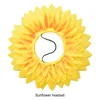 Decorative Flowers Polyester Novelty Sunflowers Costume Hat For Wide Application Reusable And Flexible Easy To Wear
