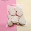 Svampar Applicators Cotton 3/10 Mini Finger Puff Set Professional Cosmetic Pad Puff Concealer Grundläggande detalj Puff Makeup Sponge Beauty Tool Q240325