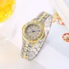 hoogwaardige luxe heren Watch Women Fashion Diamond Round Dial Dames Watch Personaliseerde veelzijdige kwarts G78i