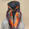 Bandanas Durag Bandanas Durag les quatre saisons, foulard de Style luxueux, 70x70cm, foulard de plage, protection solaire, Design carré, Hijab en soie, Y240, nouvelle collection 2023