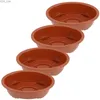 Planters POTS 4 PCS Plastiska blomkruka Dekorationer Nursery Planter Bonsai Tree Holder Garden Planting Indoor Pots Simple 240325