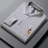 Polos masculinos Kubro marca bordado algodão polo camisa highend luxo top verão casual lapela manga curta tshirt coreano moda homens 230901