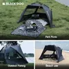 Tält och skydd Naturehike Blackdog Camping Automatic Tent Black Vinyl Sunshade Fishing Beach Awisning For Outdoor Tourism Picnic Portable PU3000M 240322