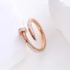 ring man gold Luxury Classic Nail Ring Designer Ring Fashion Unisex Cuff Ring Couple Bangle Gold Ring Jewelry Valentines Day Gift