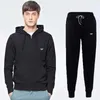 Mens Tracksuits men hoodie brand two piece set men zip jacket sweatpants joggers sweatsuit tracksuit men sportswear hoodie pants male top